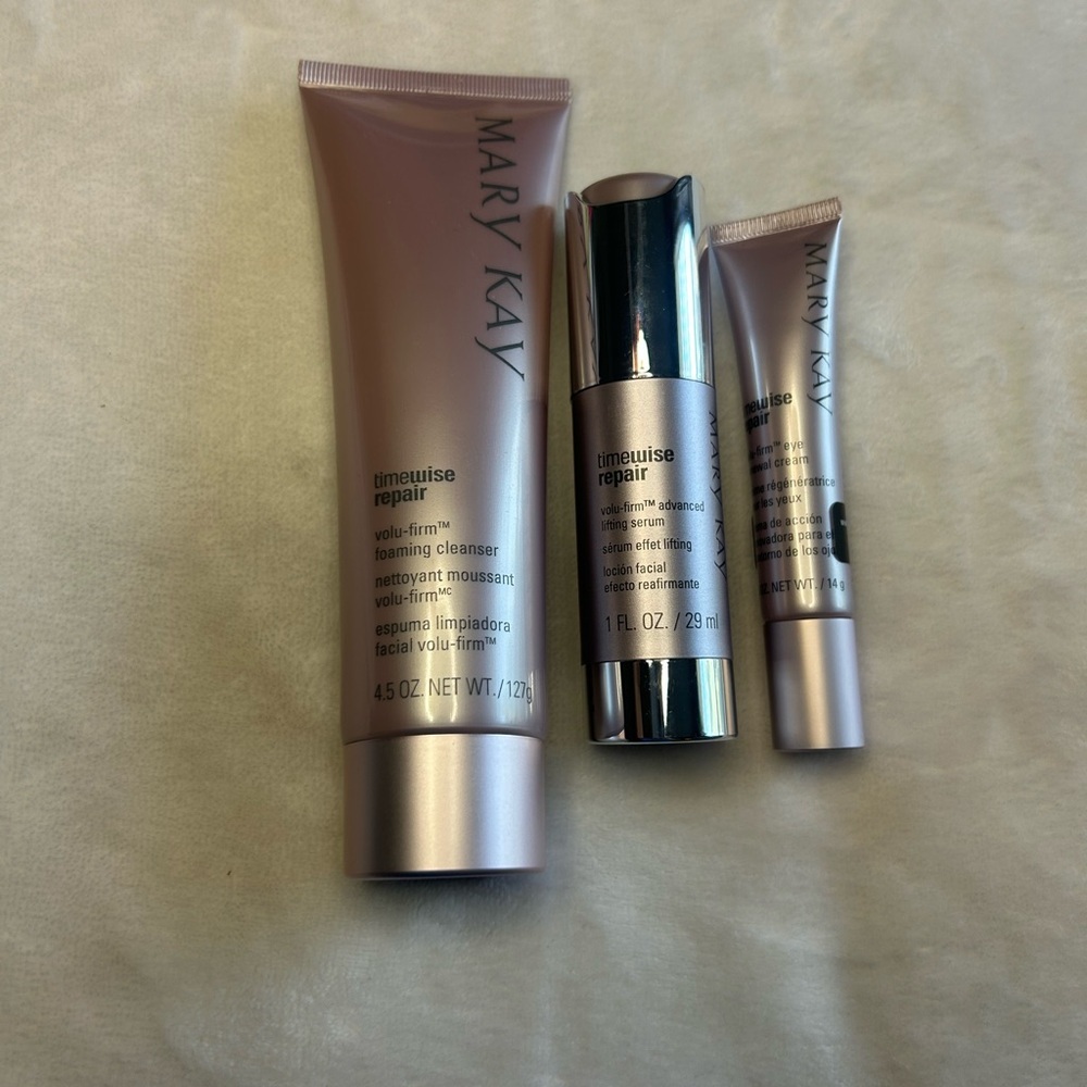 Mary Kay TimeWise Repair Volu-Firm Cleanser, Eye Renewal and Advanced Lifting